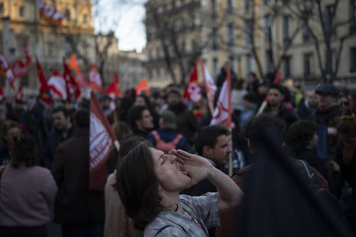 Anger spreads in France over Macron's retirement bill push