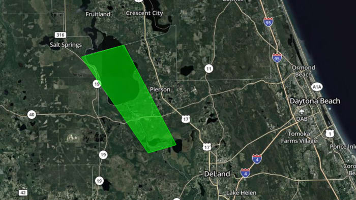Minor flooding occurring along St Johns River in Volusia Lake counties Minor flooding occurring along St Johns River in Volusia Lake counties
