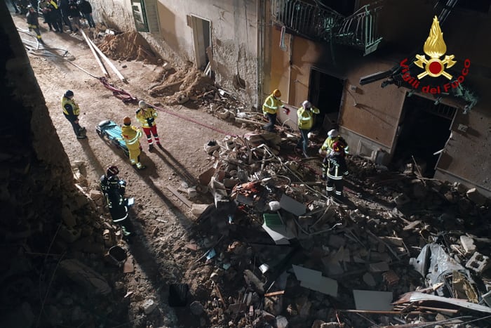 3 dead, 6 missing in explosion in Sicily caused by gas leak