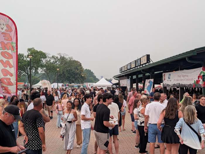 Smoky skies didn't stop Festa Italiana as crowds filled Freedom Hill County Park in Sterling Heights