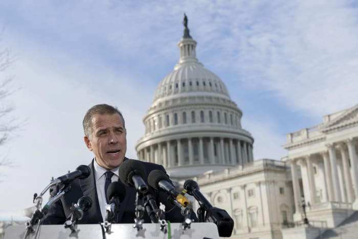 House Republicans ready contempt of Congress charges against Hunter Biden over a subpoena he defied