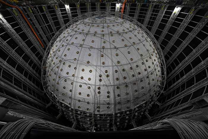 An underground detector in China unveils its first