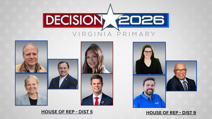 Virginia Primary Election results for U.S. House of Representatives on Aug.4, 2026