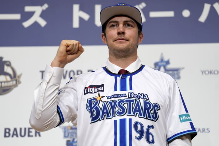 Trevor Bauer picks up 4-1 victory in debut with Yokohama