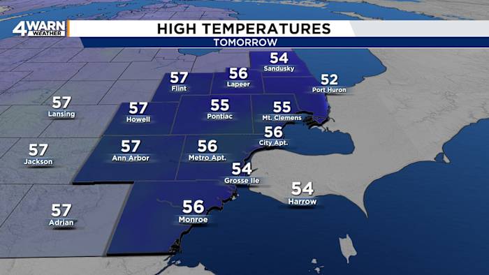 A warming trend in Metro Detroit for the start of the week