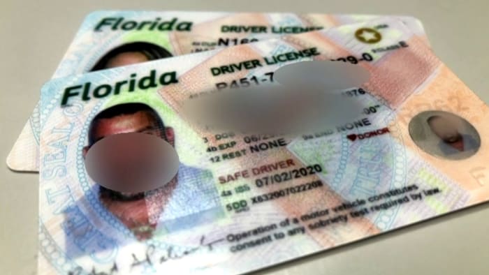 drivers license template florida