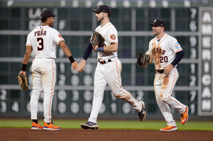 Taveras career-high 5 RBIs, Rangers beat Astros 8-4 in 10