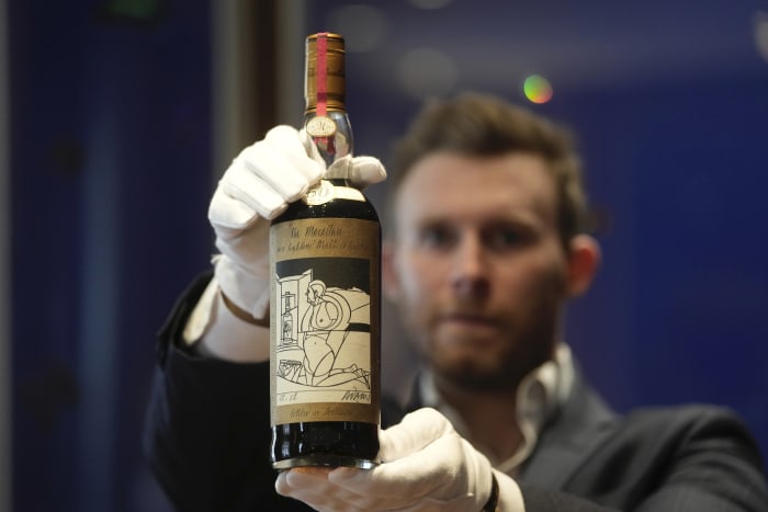 Bottle of 'most-sought after Scotch whisky' to come under hammer at Sotheby's in London next month