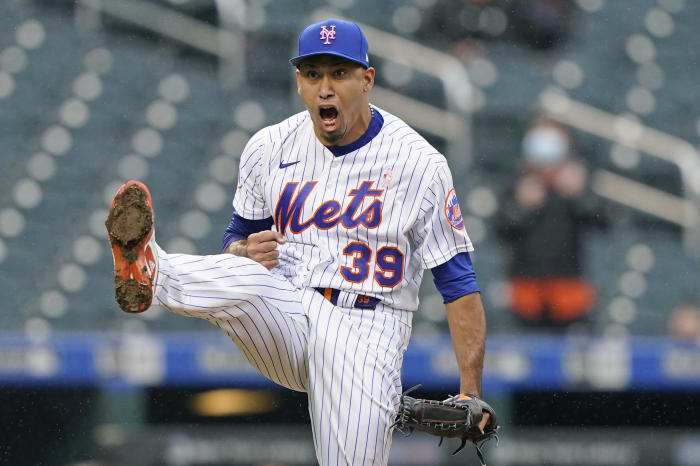 Edwin Diaz Entrance During Mets' Combined No-Hitter 