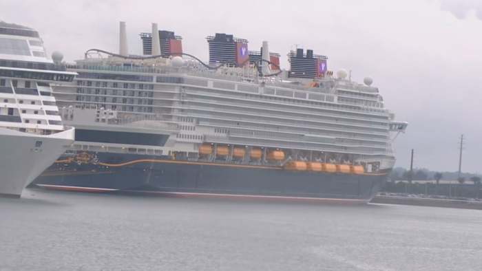 Disney Cruise Line’s newest, largest ship arrives at Port Canaveral