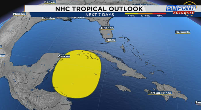 National Hurricane Center highlights area of interest in the Caribbean thumbnail