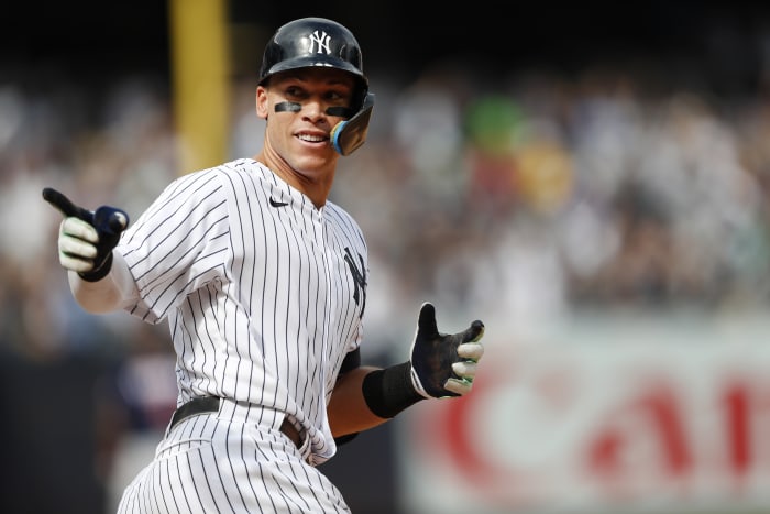 Judge's first 3-homer game helps Yankees end 9-game skid with 9-1