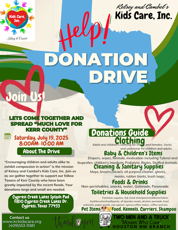 College students who started non-profit when they were kids to hold donation drive for Kerr County flood victims