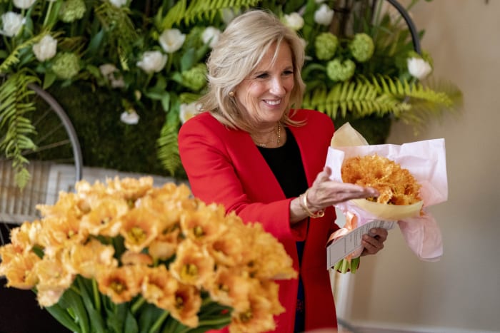 Jill Biden accepts tulip named for her by the Netherlands Jill Biden accepts tulip named for her by the Netherlands