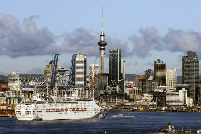 New Zealand welcomes back first cruise ship since COVID hit New Zealand welcomes back first cruise ship since COVID hit