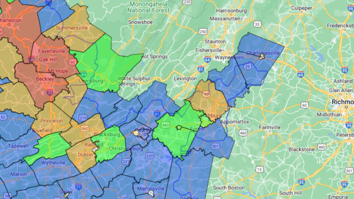 More than 3,000 without power after overnight storms in Southwest, Central Virginia