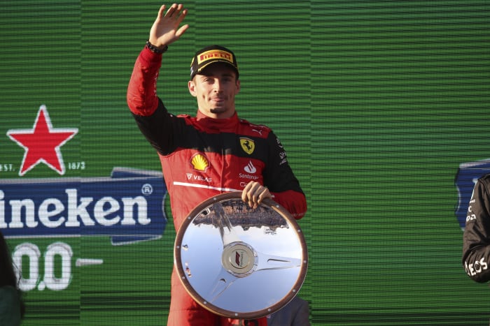 El piloto de Ferrari Charles Leclerc gana el GP de Australia de Fórmula 1