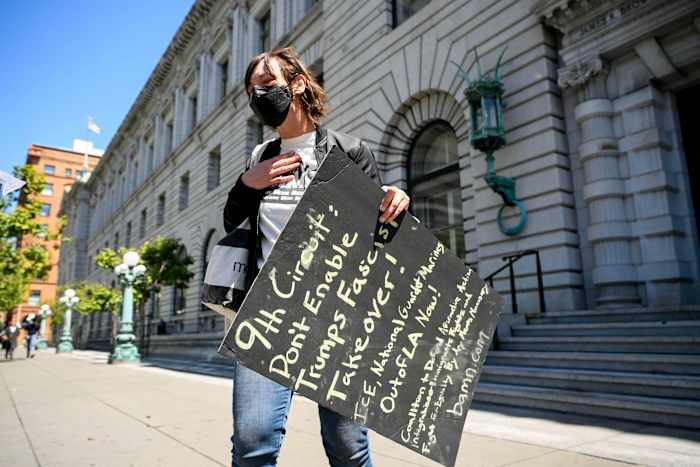 Appeals court seems likely to keep Trump in control of National Guard