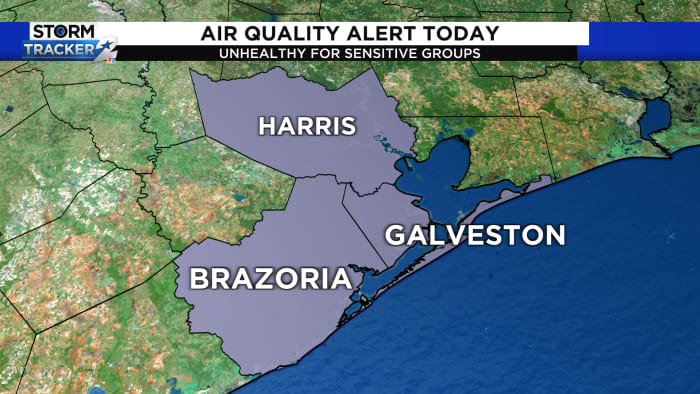 Our first ozone action day this year in Houston