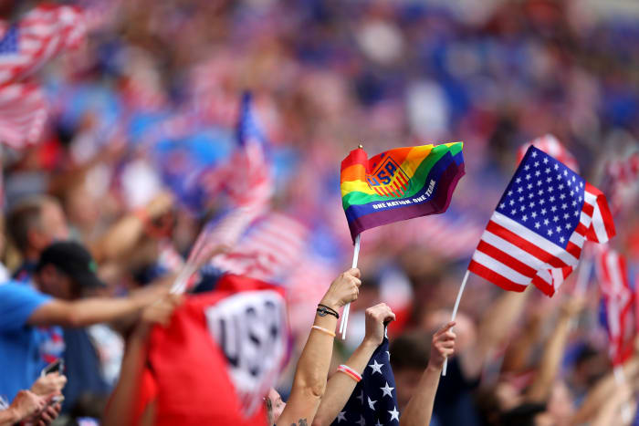 US men's soccer team changes logo to promote gay pride at World Cup