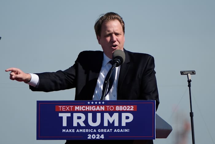 Aric Nesbitt drops out of Michigan governor race, endorses John James