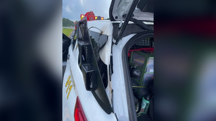 Florida deputy injured after lightning strikes patrol vehicle