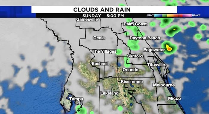 Windy and gray Easter Sunday in Central Florida