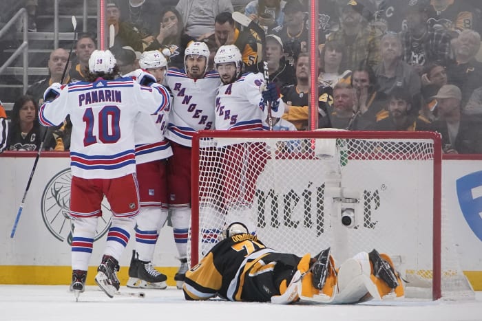 Vesey puts New York ahead, Krieder scores 2, Rangers beat Bruins 7-4 in  matchup of East's top teams