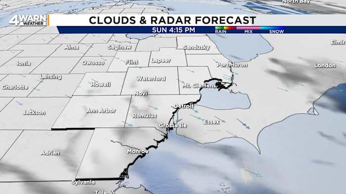 Un poco de sol regresa a Metro Detroit, y el fin de semana ha terminado, la temperatura es más baja Un poco de sol regresa a Metro Detroit, y el fin de semana ha terminado, la temperatura es más baja