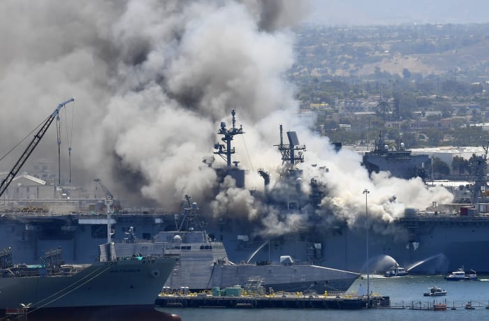 Navy to hold hearing for sailor accused of igniting warship