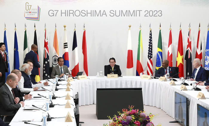 G7 urges China to urge Russia to end Ukraine war, respect Taiwan status and fair trade rules