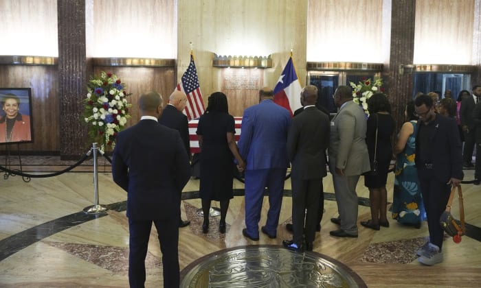 US Rep. Sheila Jackson Lee of Texas fondly remembered as she lay in state at Houston city hall
