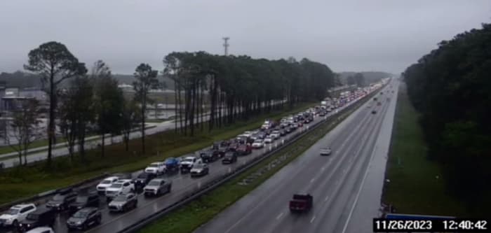 Traffic flowing slowly on I-95 at County Road 214 following crash - Vimarsana News