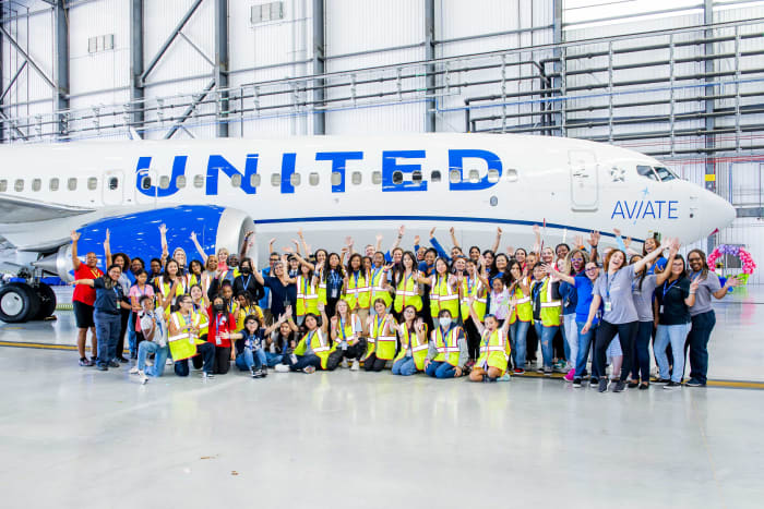 United Airlines' new flight school is training women of color to