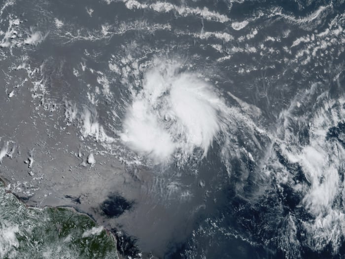 Tropical Storm Bret brings winds and rain to islands in eastern Caribbean