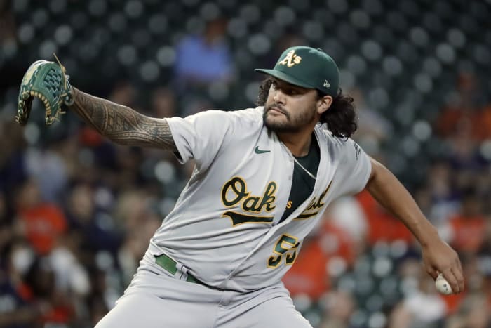 Sean Manaea details Athletics' $400 celebratory trident purchase – NBC  Sports Bay Area & California