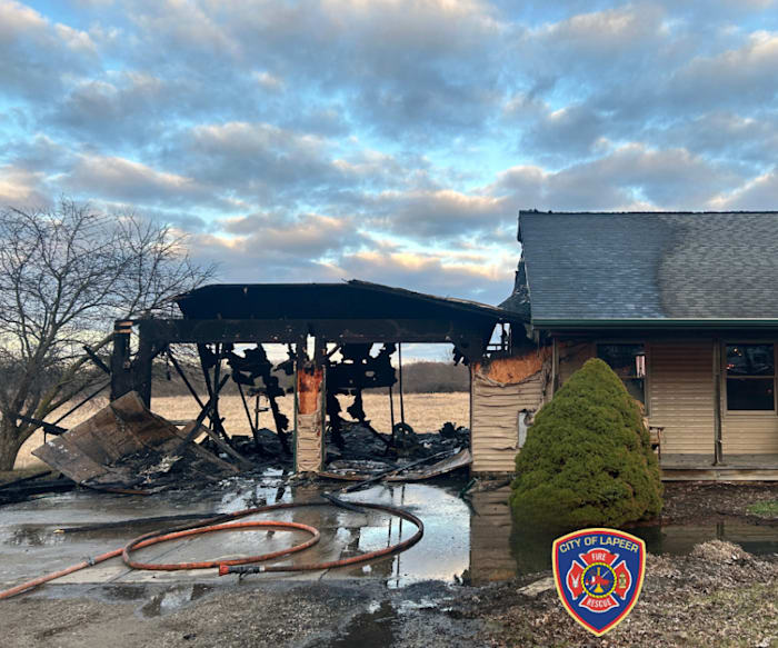 House fire in Lapeer County leaves residents displaced, Red Cross offered