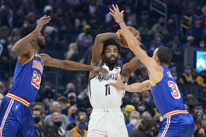 Irving scores 42, Nets beat Rockets 118-105 to move to 8th