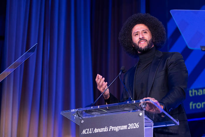 Image linked from the original feed: Kaepernick, Springsteen receive new ACLU award for activism in arts, business, science and sports