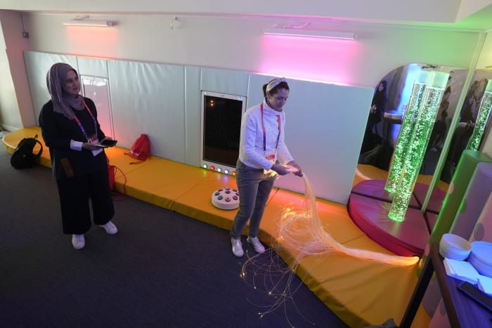 Stadium sensory rooms allow fans World Cup games experience