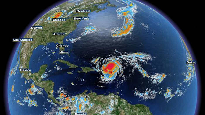 Hurricane Erin is now a Category 5 storm