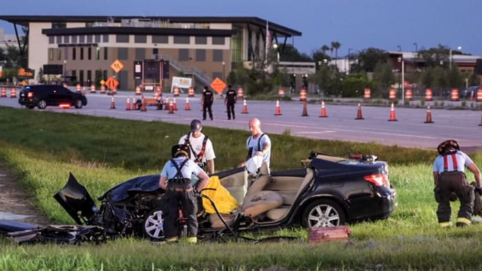First responders swarm to Orange County crash