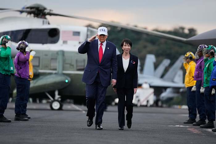 The Latest: Trump visits South Korea as a trade deal with Seoul appears elusive