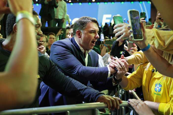 Image linked from the original feed: Brazil's Flávio Bolsonaro secures presidential bid despite challenges