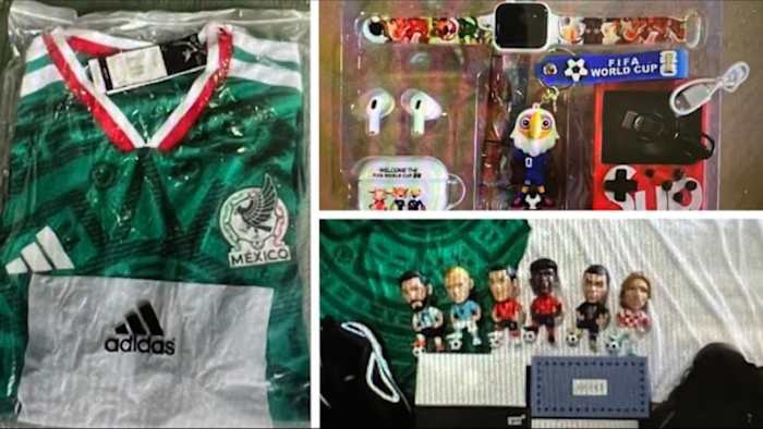 <a href="https://www.ksat.com/news/local/2026/06/19/more-than-dollar6-million-in-fake-world-cup-merchandise-taken-by-houston-federal-agents-cpb-says/" target="_blank">More than $6 million in fake World Cup merchandise seized by Houston federal agents, CBP says</a>