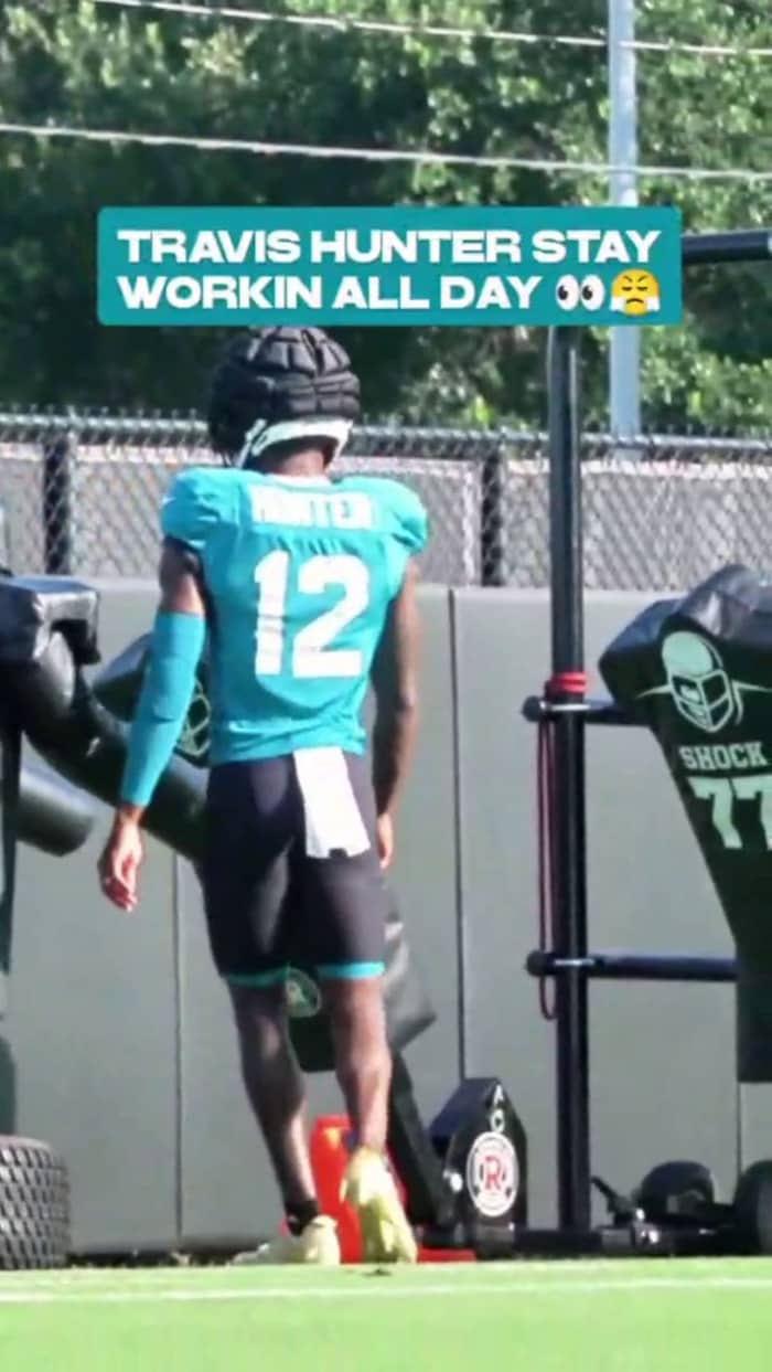 TRAVIS HUNTER STAY WORKING ALL DAY 👀😤