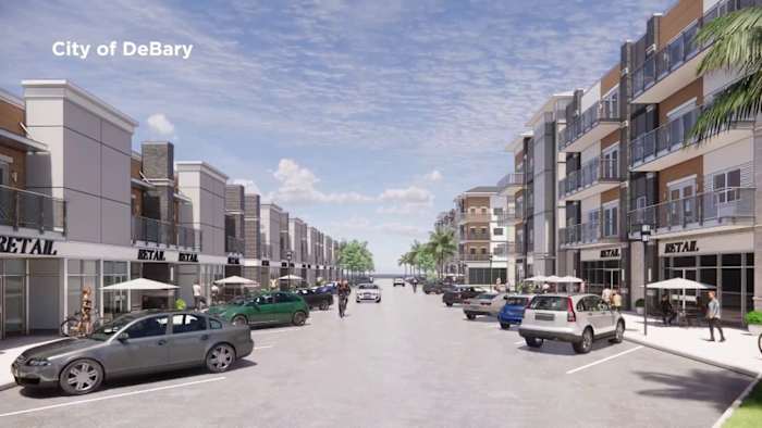 Roads, sidewalks, utilities in place as DeBary's new Main Street prepares to rise