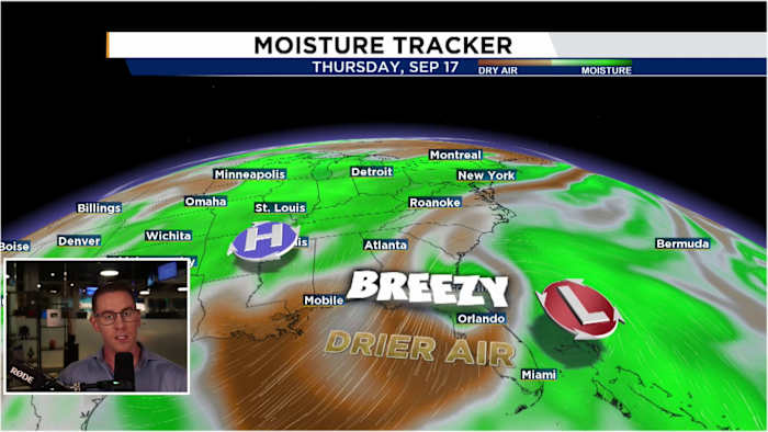 Stormy Sunday afternoon before drier conditions return