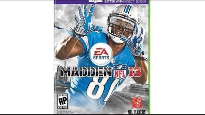 Detroit Lions WR Calvin Johnson's official 'Madden 13' cover revealed