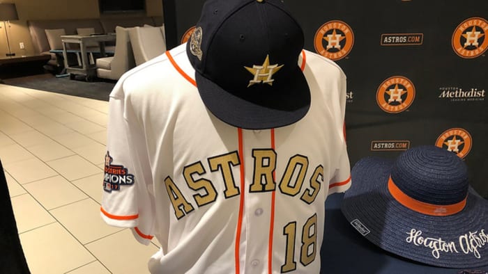 2018 & 2023 Gold Jersey and Caps : r/Astros